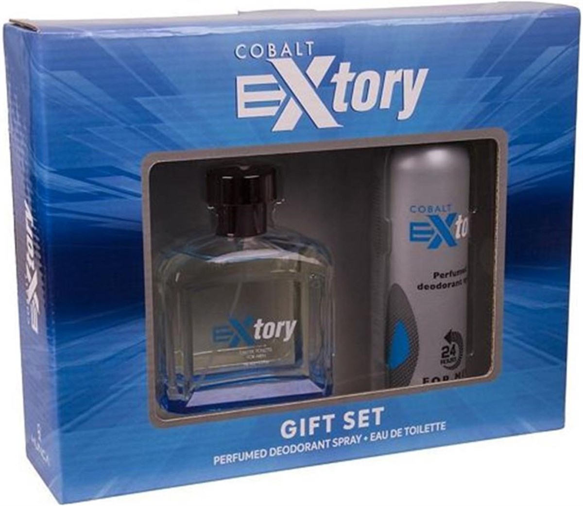 Extory Cobalt EDT 100 ml + Deo Sprey Erkek Parfüm Seti 150 Ml