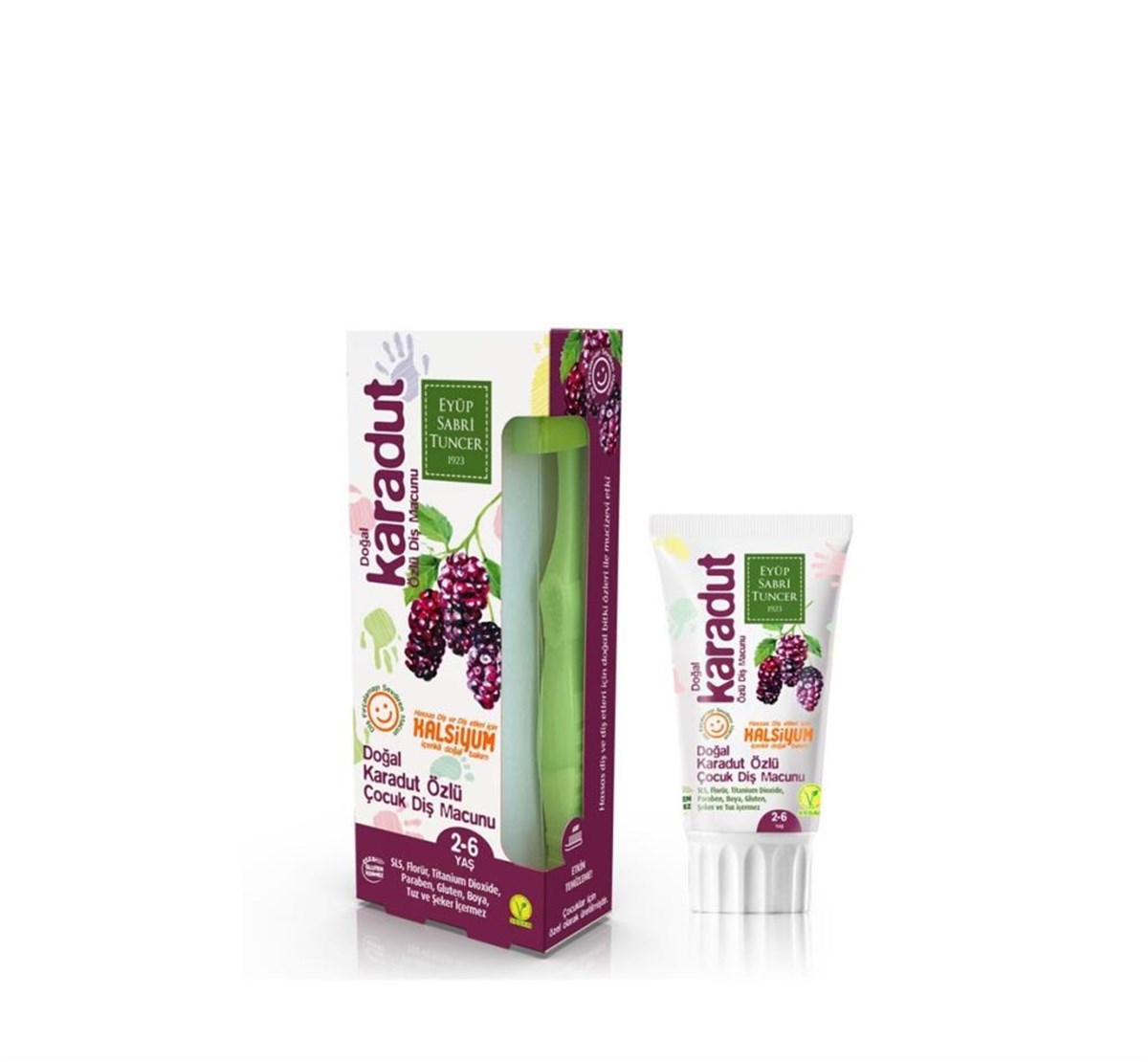 Eyüp Sabri Tuncer Doğal Karadut Özlü (2-6 Yaş) Diş Macunu 60 ML