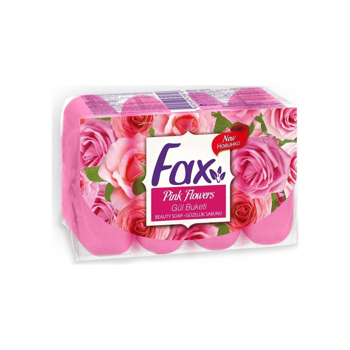 Fax Güzellik Sabunu Pembe Çiçekler 4x70 280 Gr
