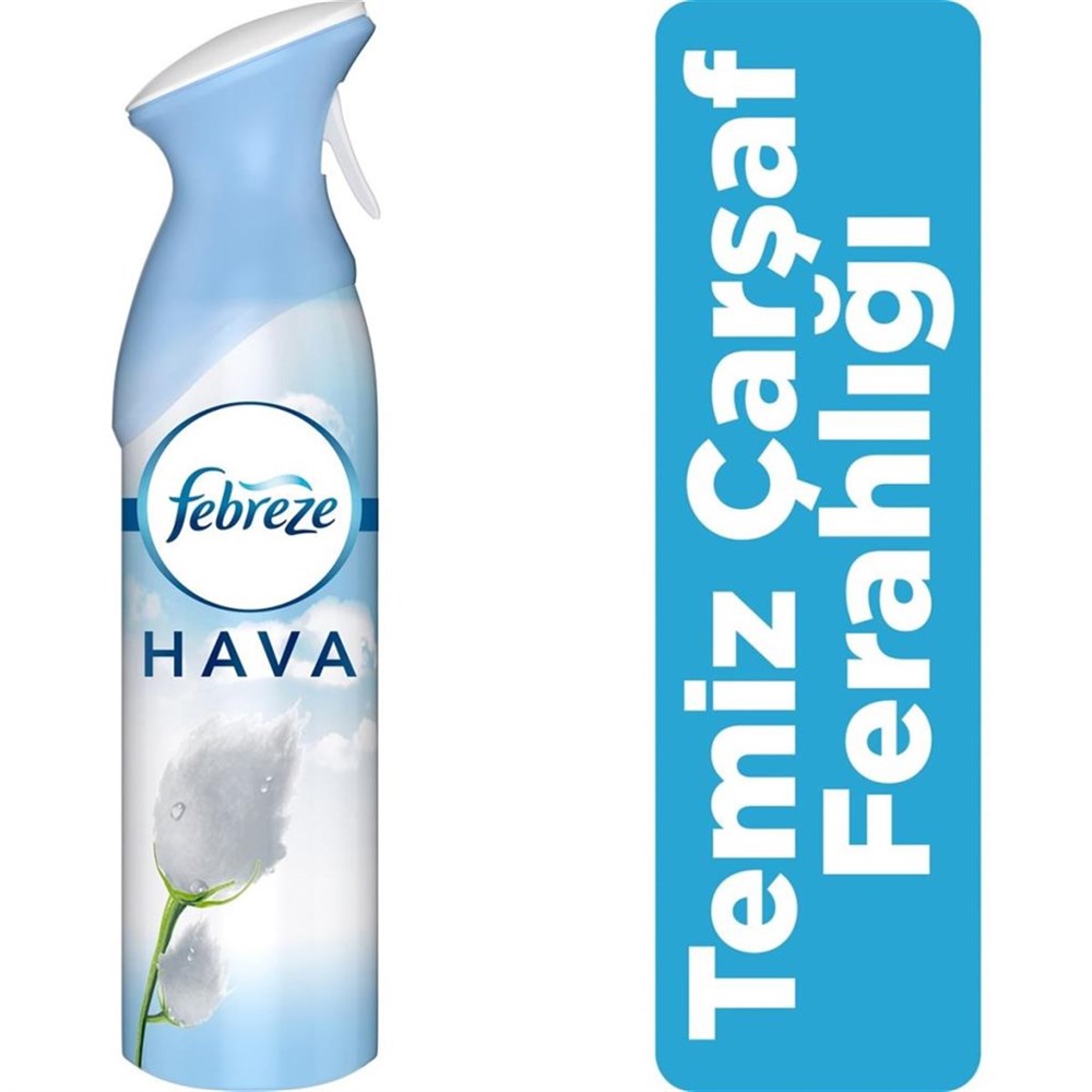 Febreze Hava Ferahlatıcı Sprey 300 ml Oda Kokusu Pamuk Ferahlığı