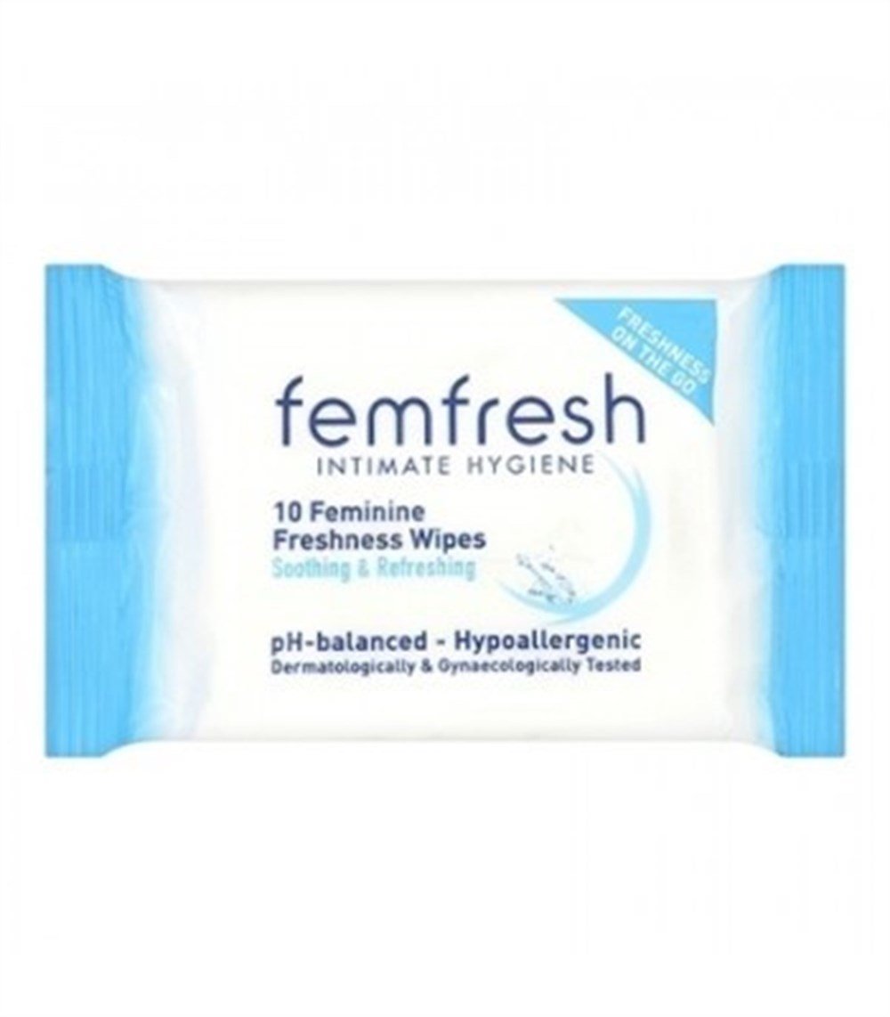 FEMFRESH DIS GENITAL BOLGE ISLAK MENDIL 10LU 
