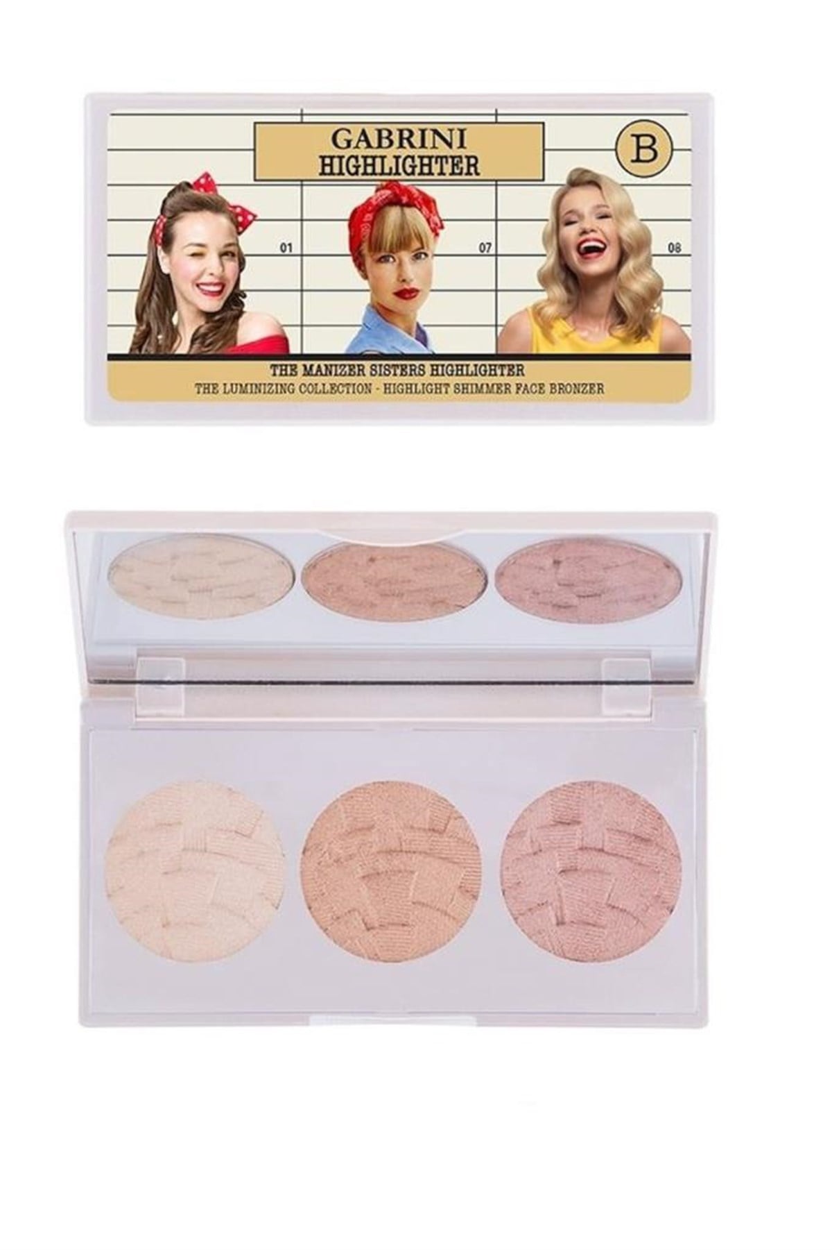 Gabrini 3'lü Aydınlatıcı Paleti Highlighter B