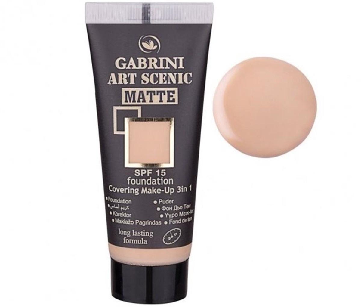 Gabrini Mat Fondöten 3in1 Art Scenıc 1