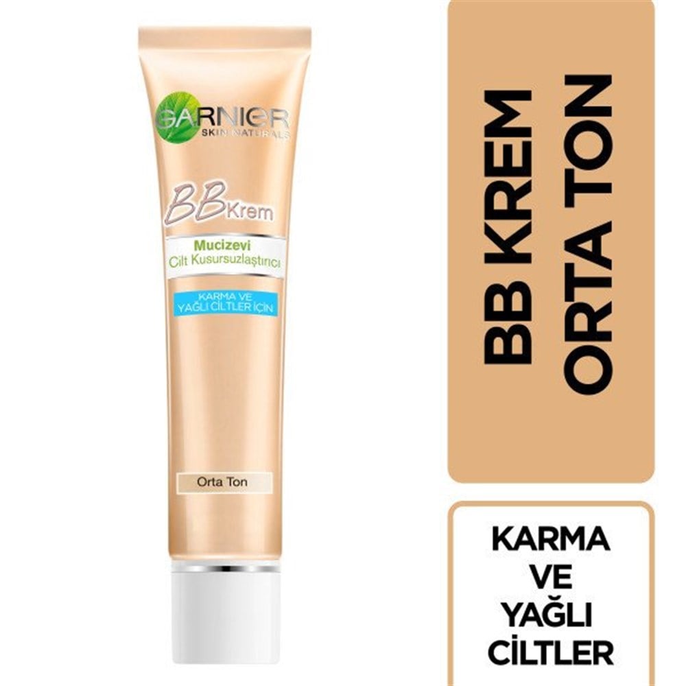 Garnier BB Krem Mucizevi Cilt Kusursuzlaştırıcı Orta Ton 40 Ml
