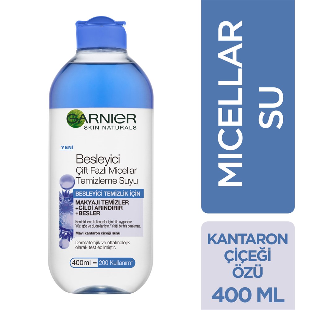 Garnier Besleyici Çift Fazlı Micellar Temizleme Suyu 400 Ml