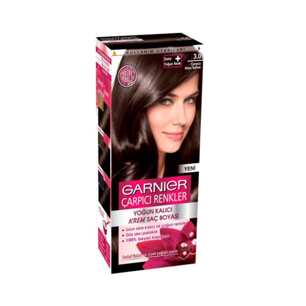 Garnier Çarpıcı Renkler Saç Boyası 3.0 Çarpıcı Kahve