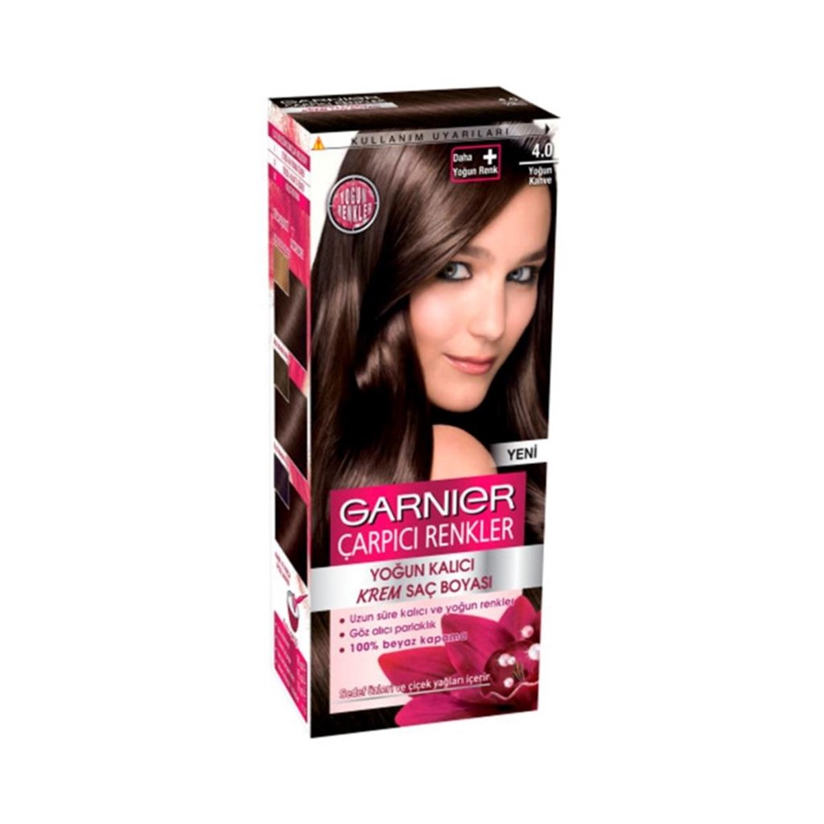 Garnier Çarpıcı Renkler Saç Boyası 4.0 Yoğun Kahve