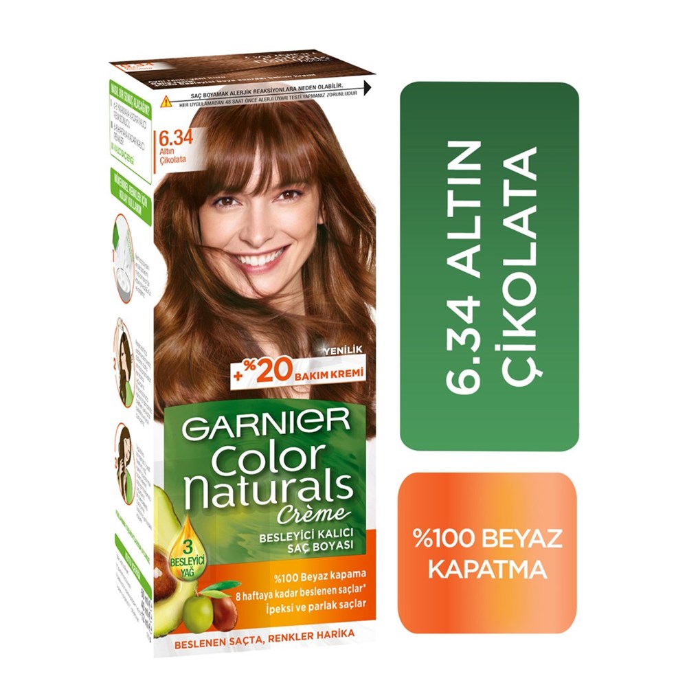 Garnier Color Naturals 6.34 Altın Çikolata