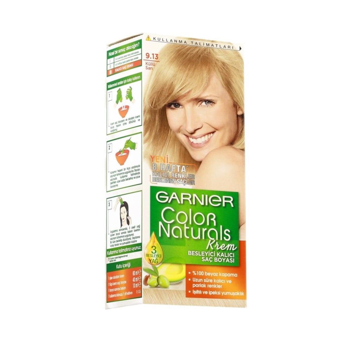 Garnier Color Naturals Saç Boyası 9.13 Açık Küllü Sarı