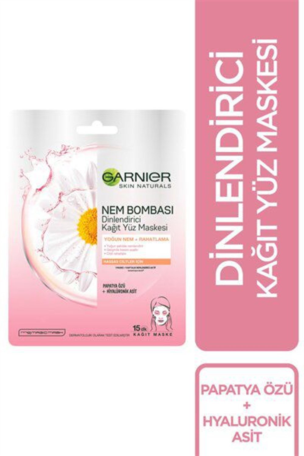 Garnier Nem Bombası Dinlendirici Kağıt Maskesi