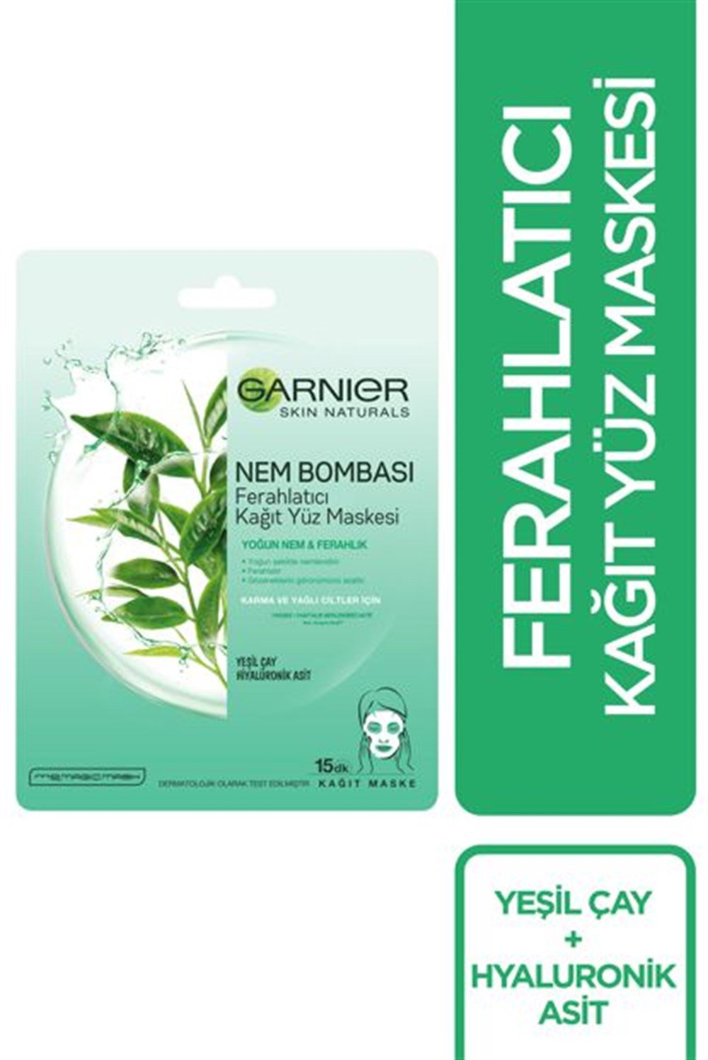 Garnier Nem Bombası Ferahlatıcı Kağıt Maskesi