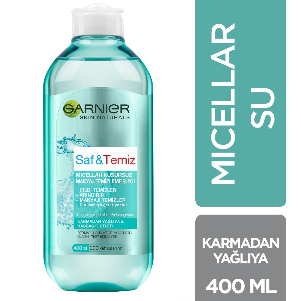 Garnier Saf & Temiz Kusursuz Makyaj Temizleme Suyu 400 Ml
