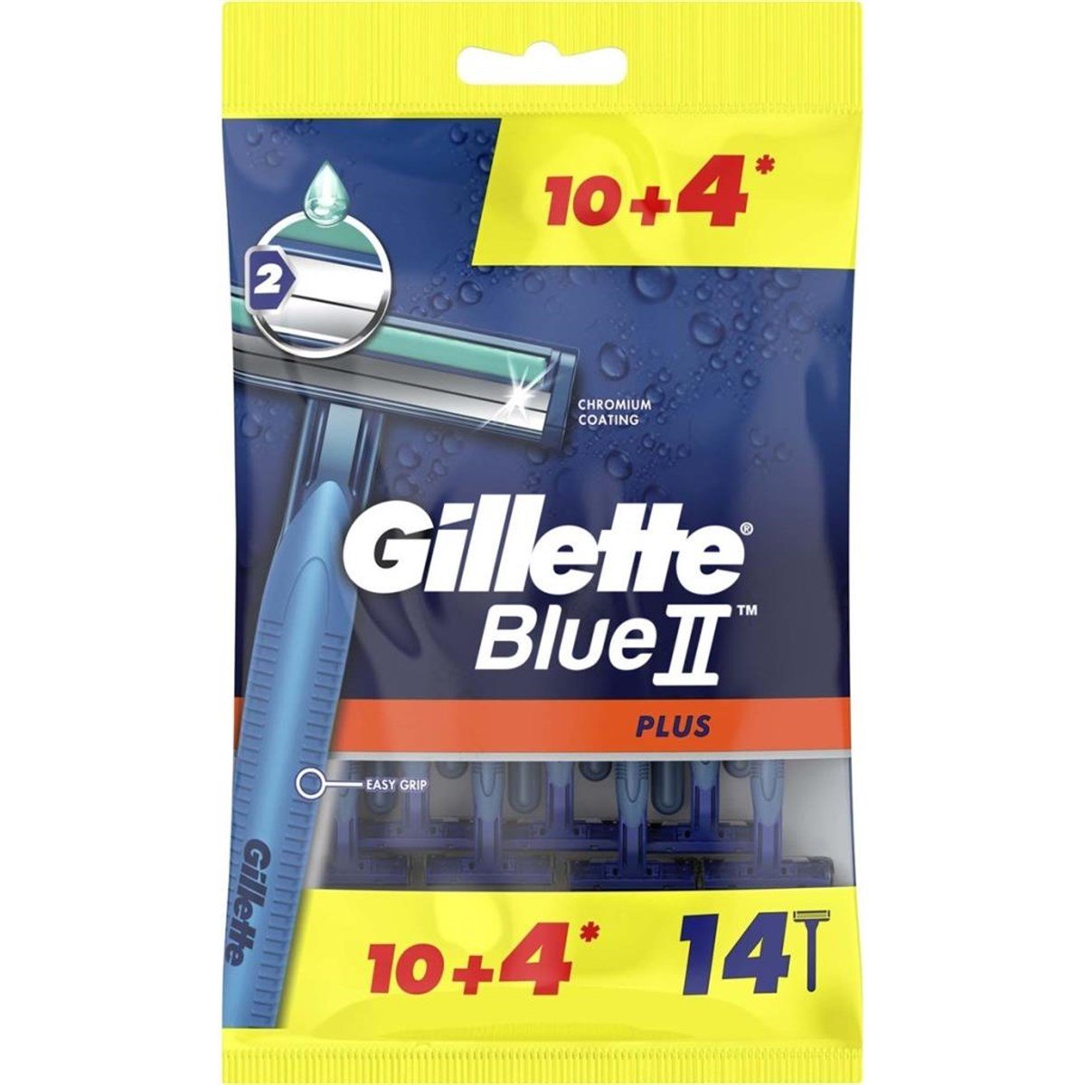 Gillette Blue II Plus Kullan At Tıraş Bıçağı 14 Lü