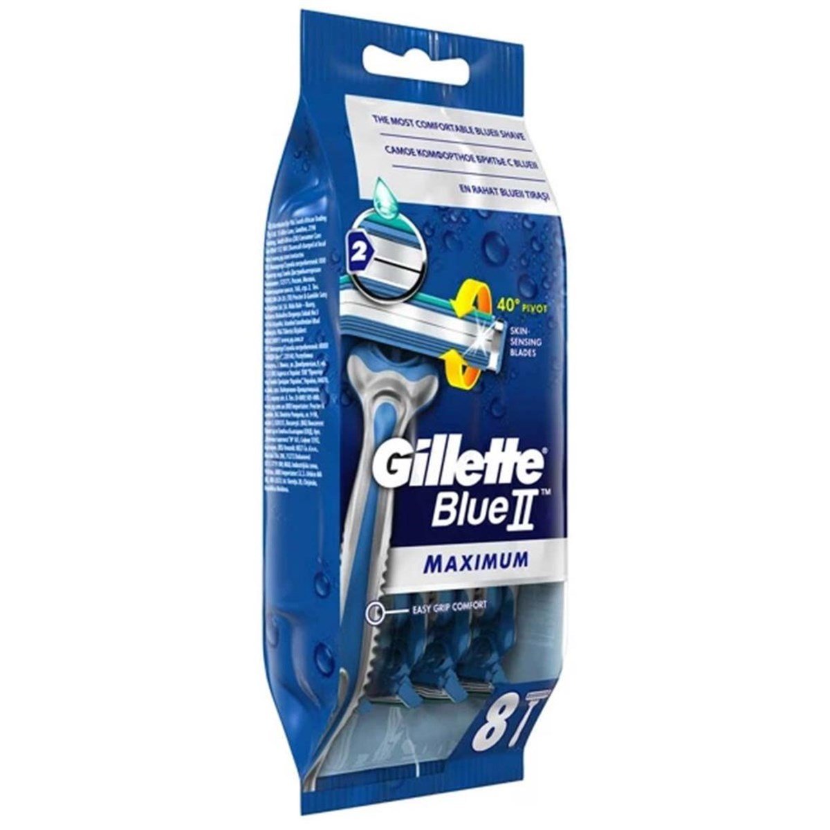 Gillette Blue2 Maximum Hassas 8'li Paket | Cossta Cosmetic Station
