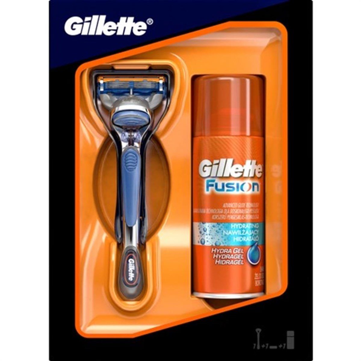Gillette Fusion Tıraş Makinesi + 75 ml Tıraş Jeli