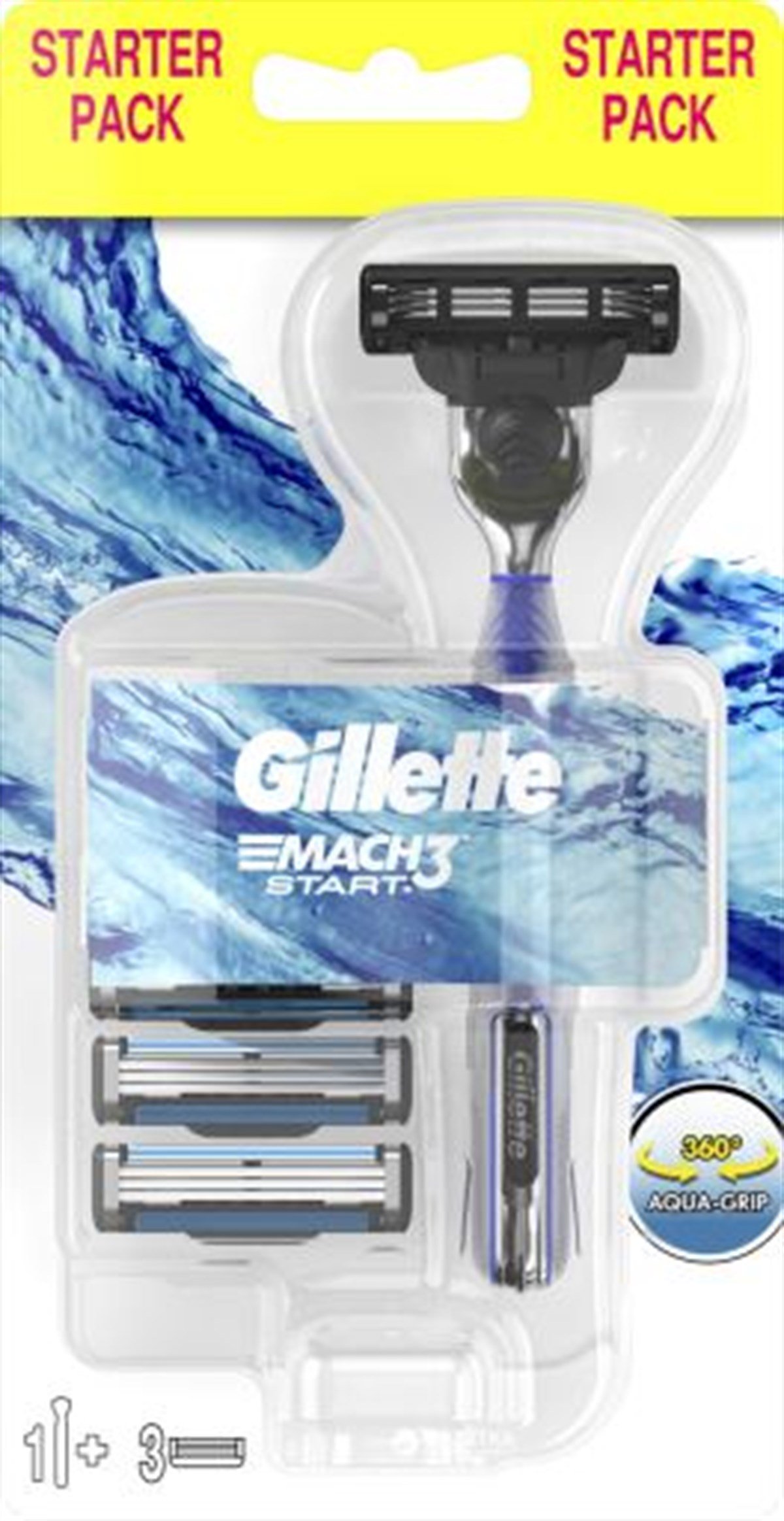 Gillette Mach3 Start+3 Adet Yedek Tıraş Bıçağı