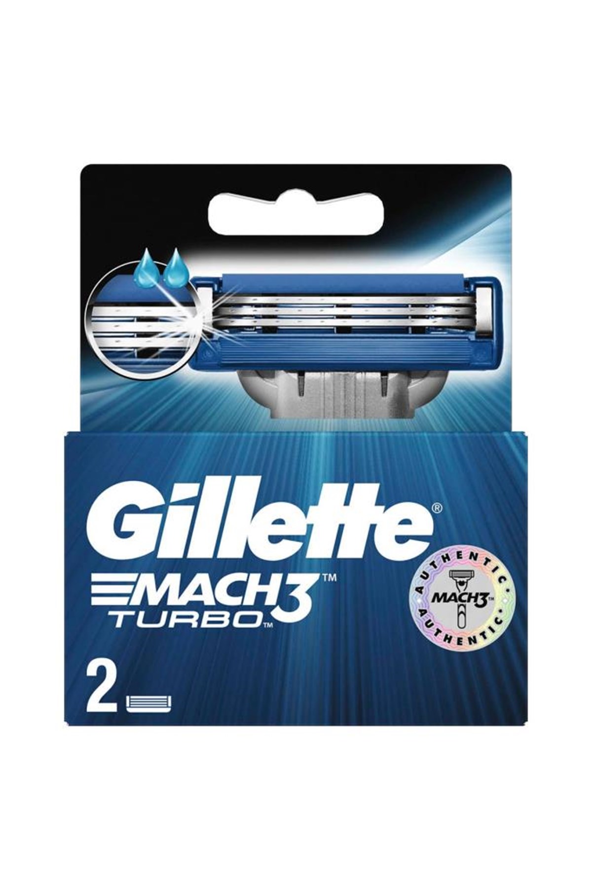 Gillette Mach3 Turbo 2'li Yedek Tıraş Bıçağı