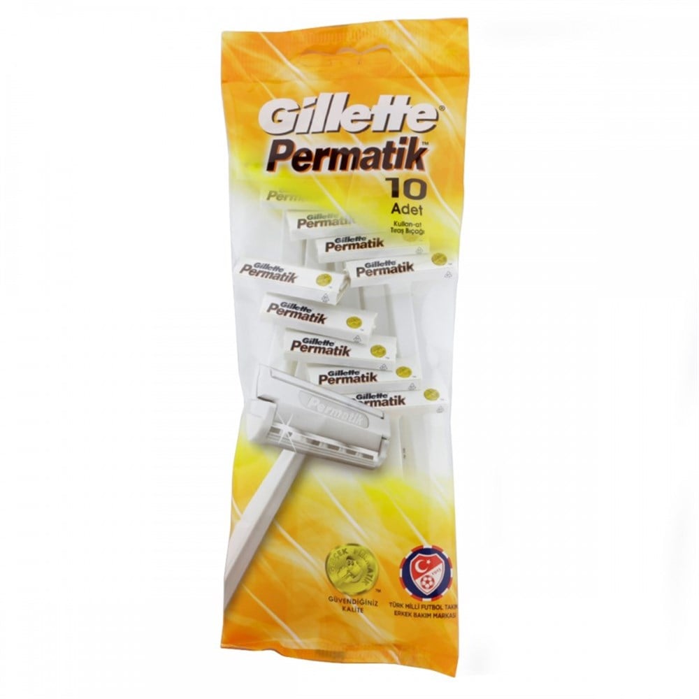Gillette Permatik Kullan At Tıraş Bıçağı 10'Lu