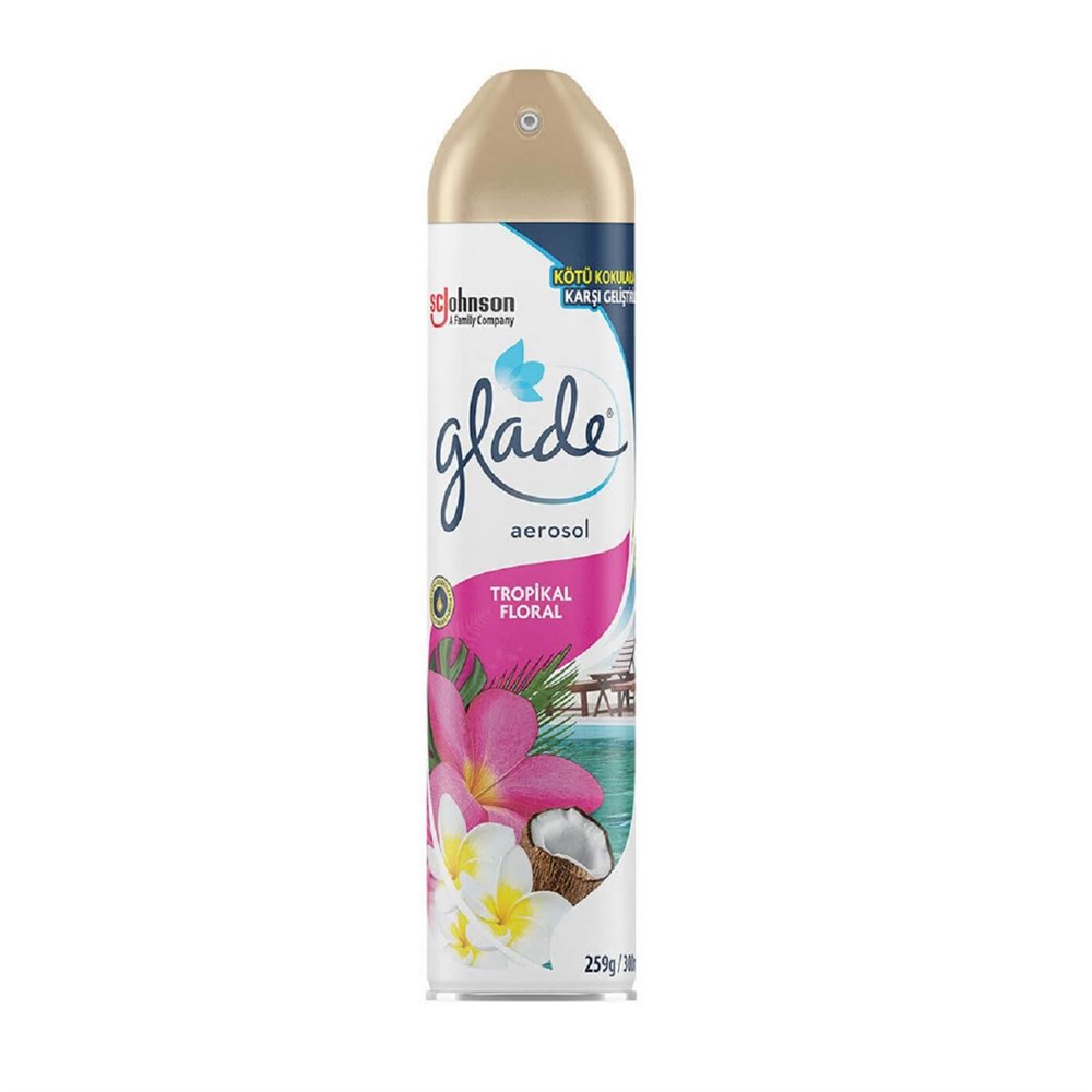 Glade Aerosol 300 Ml Tropikal Floral Oda Kokusu