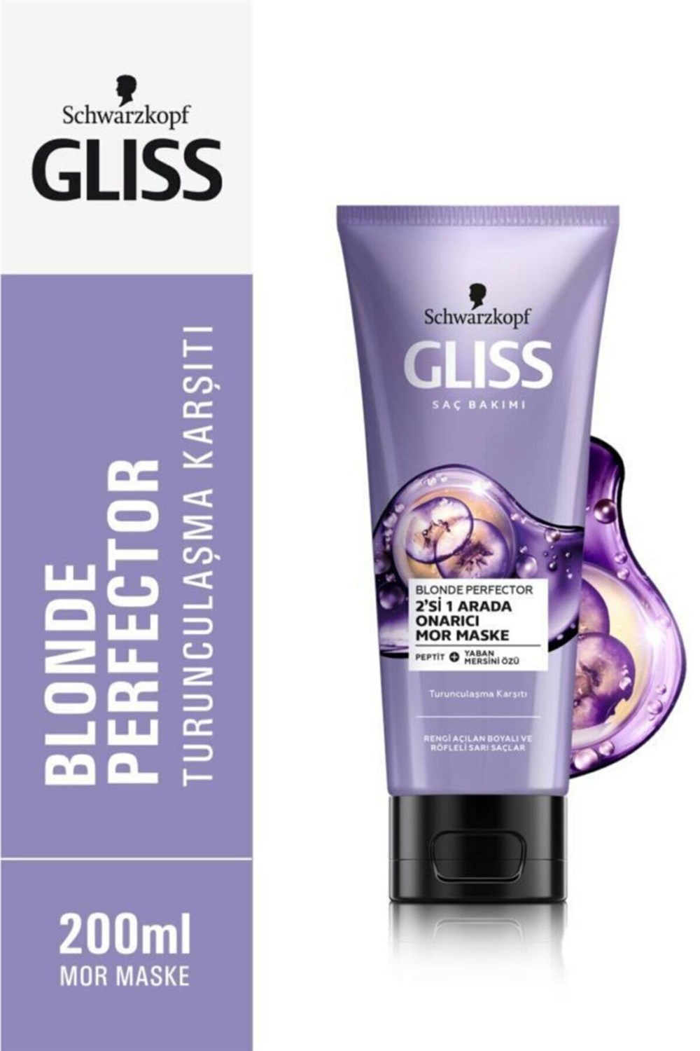 Gliss Saç Maskesi 200 Ml Blonde Perfector Turunculaşma Karşıtı 