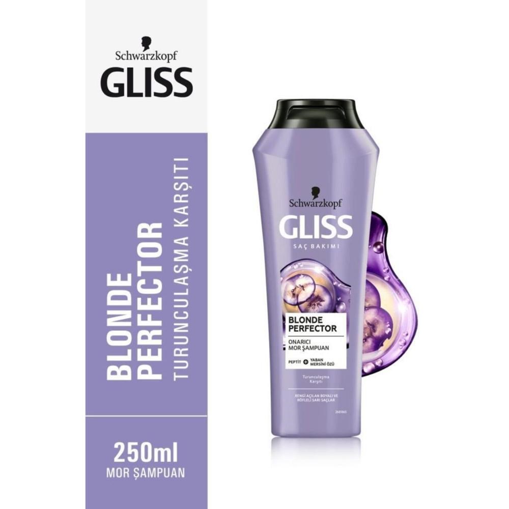Gliss Şampuan Mor 250 Ml Blonde Perfector Turunculaşma Karşıtı Onarıcı 