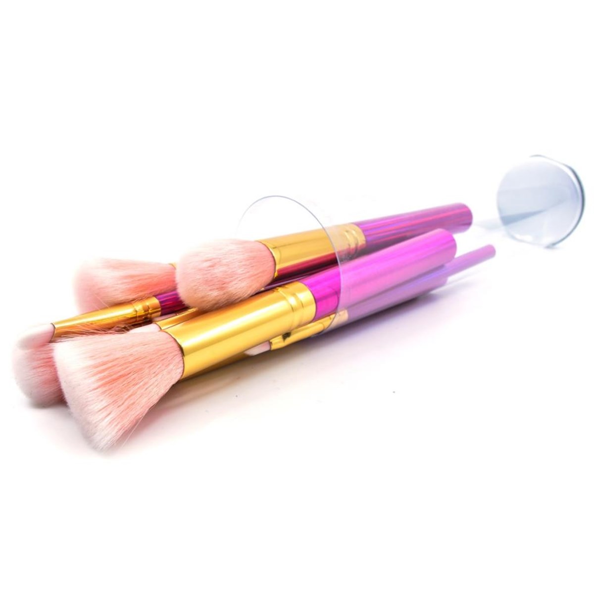 Gold Beauty Allık Fırçası 10Lu Set  Gümüş