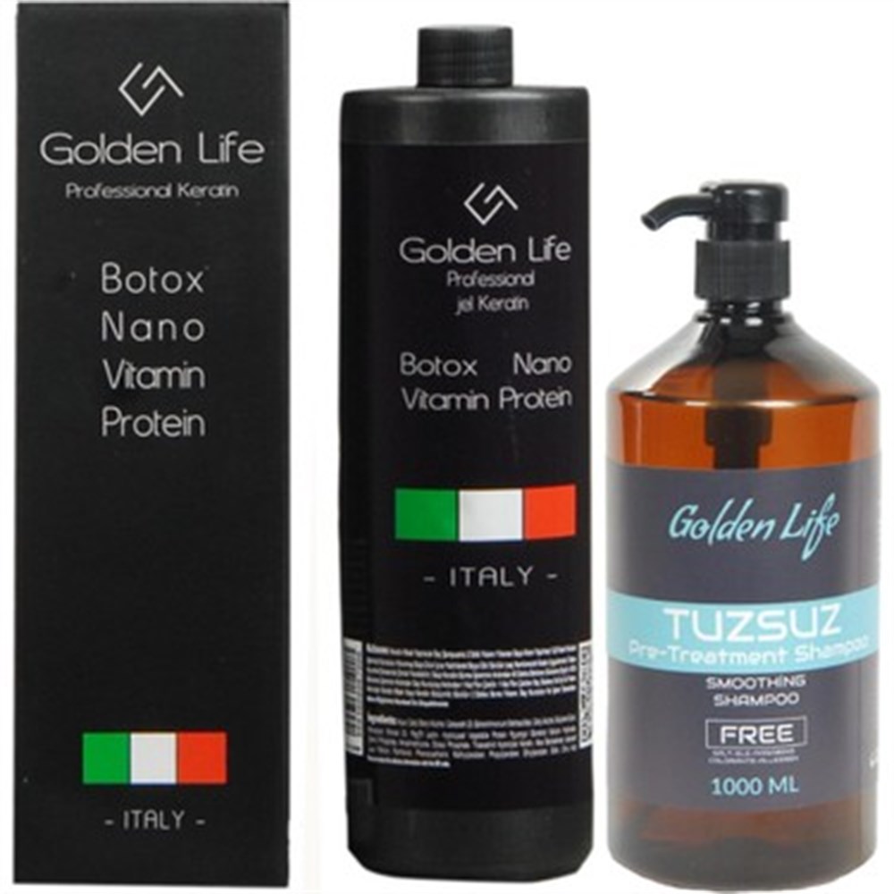 Golden Life 1000 Ml Keratin Botox Nano Vitamin Protein