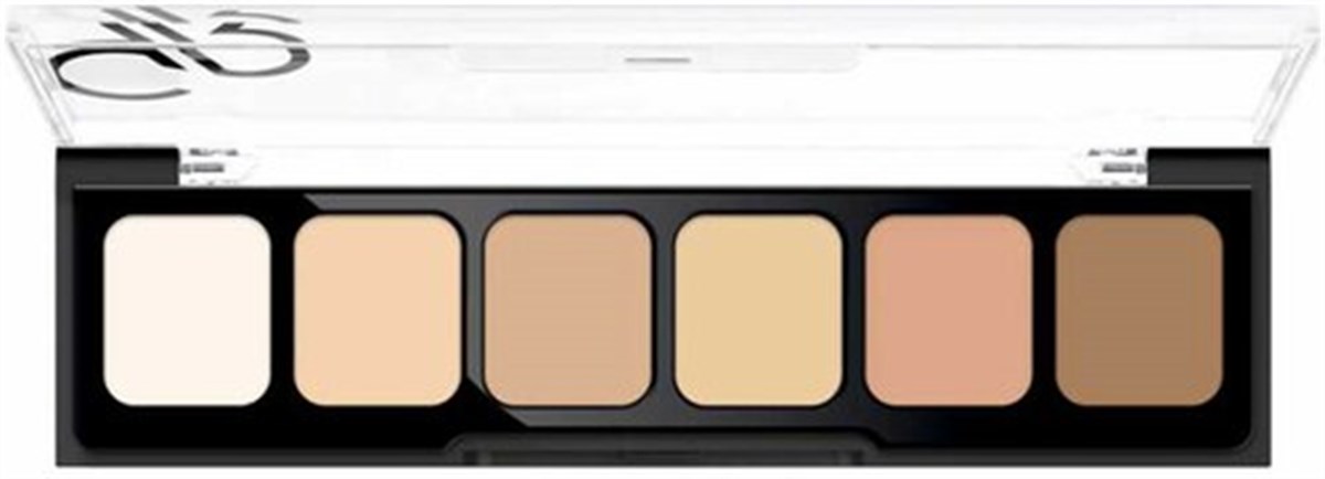 Golden Rose 6'lı Kapatıcı Paleti Concealer Cream Palette 01 Light To Medium