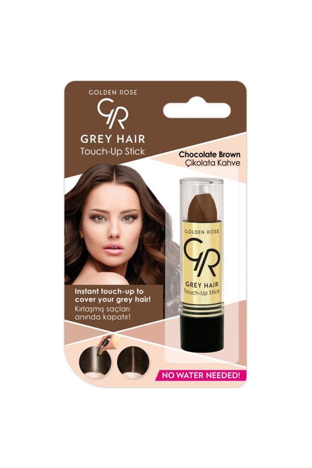 Golden Rose Saç Beyazlarını Kapatan Stick Çikolata Kahverengi Grey Hair Touch Up Stick