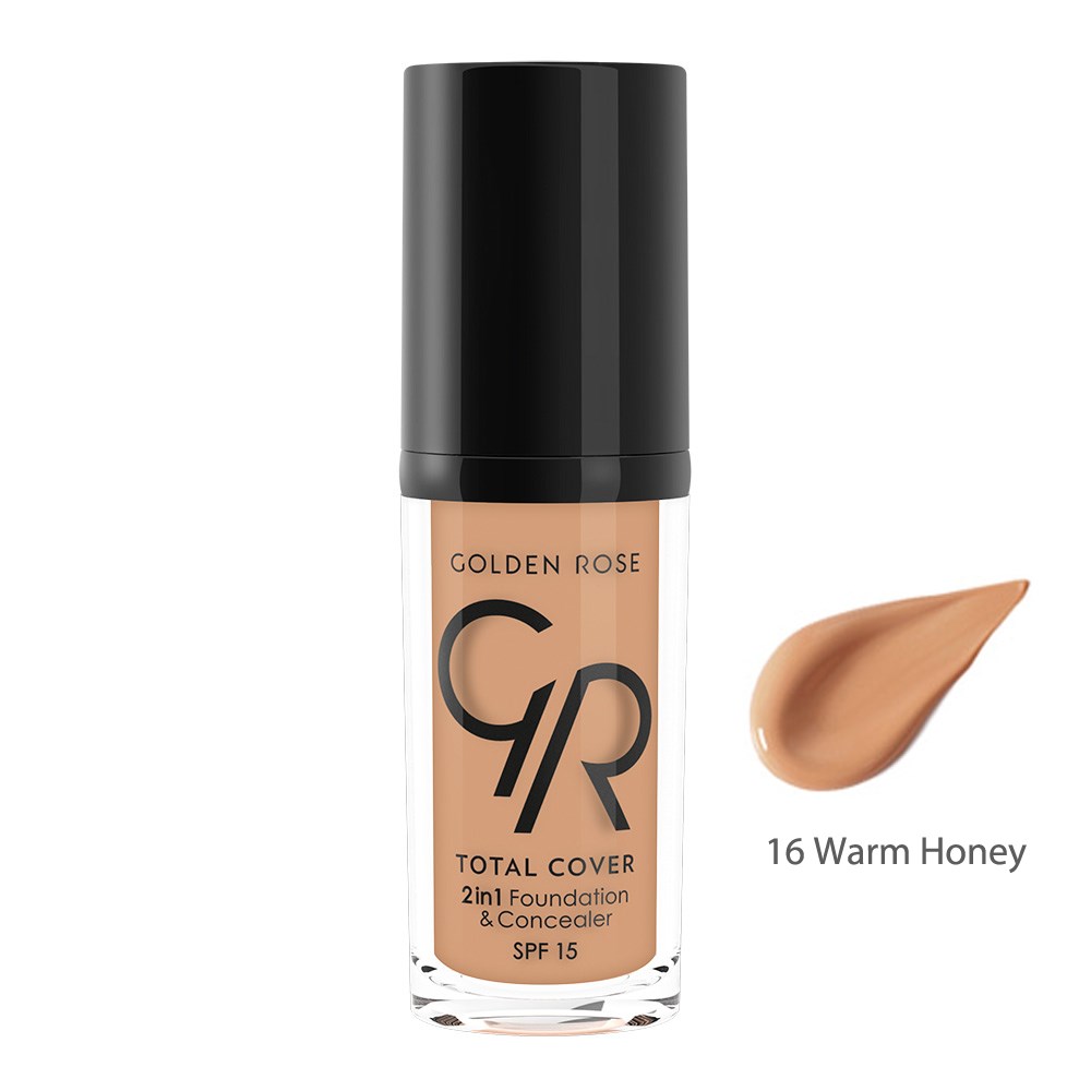 Golden Rose Total Cover 2 in 1 Foundation 16
