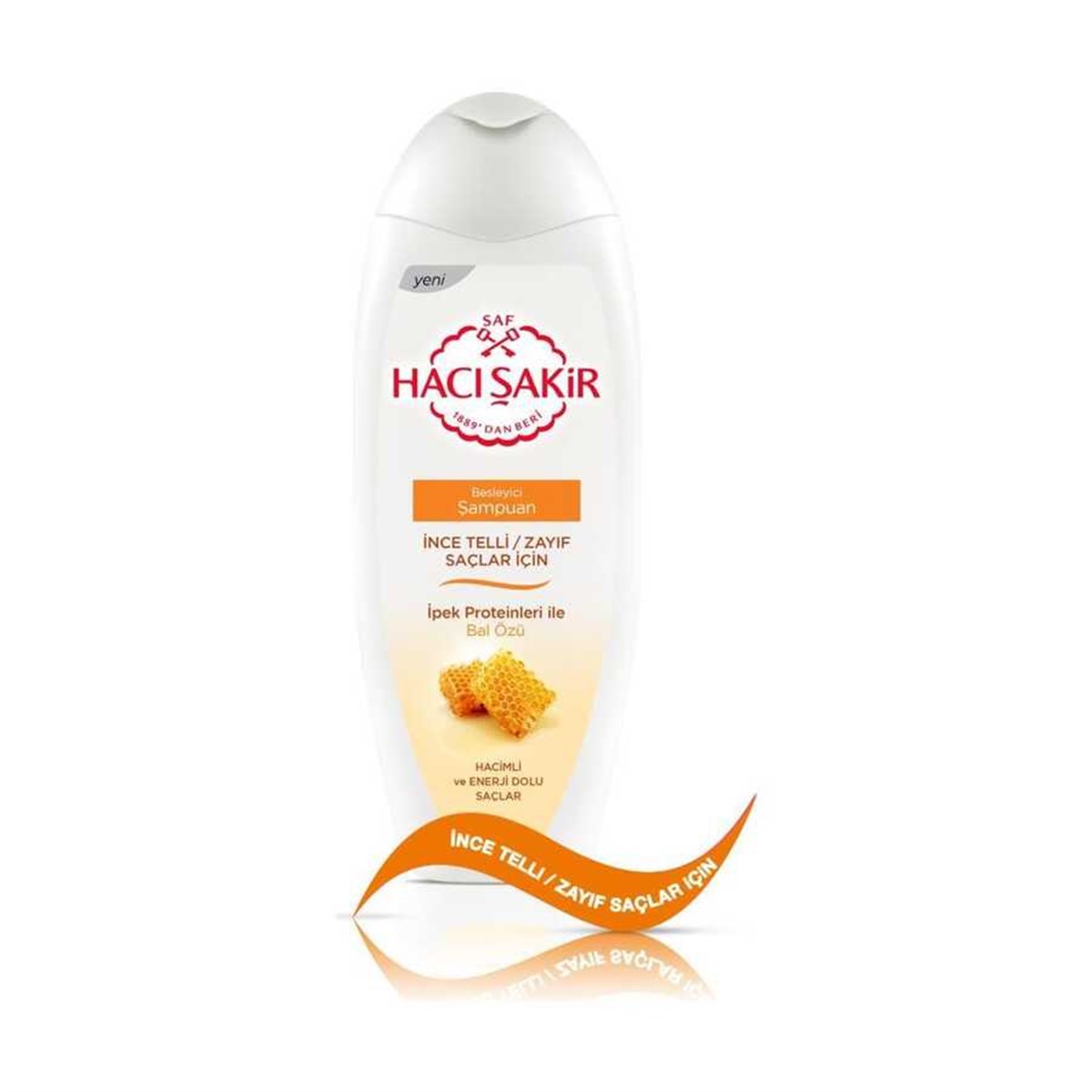 Hacı Şakir Ince Telli Saçlar için Bal Özlü Besleyici Şampuan 500 Ml