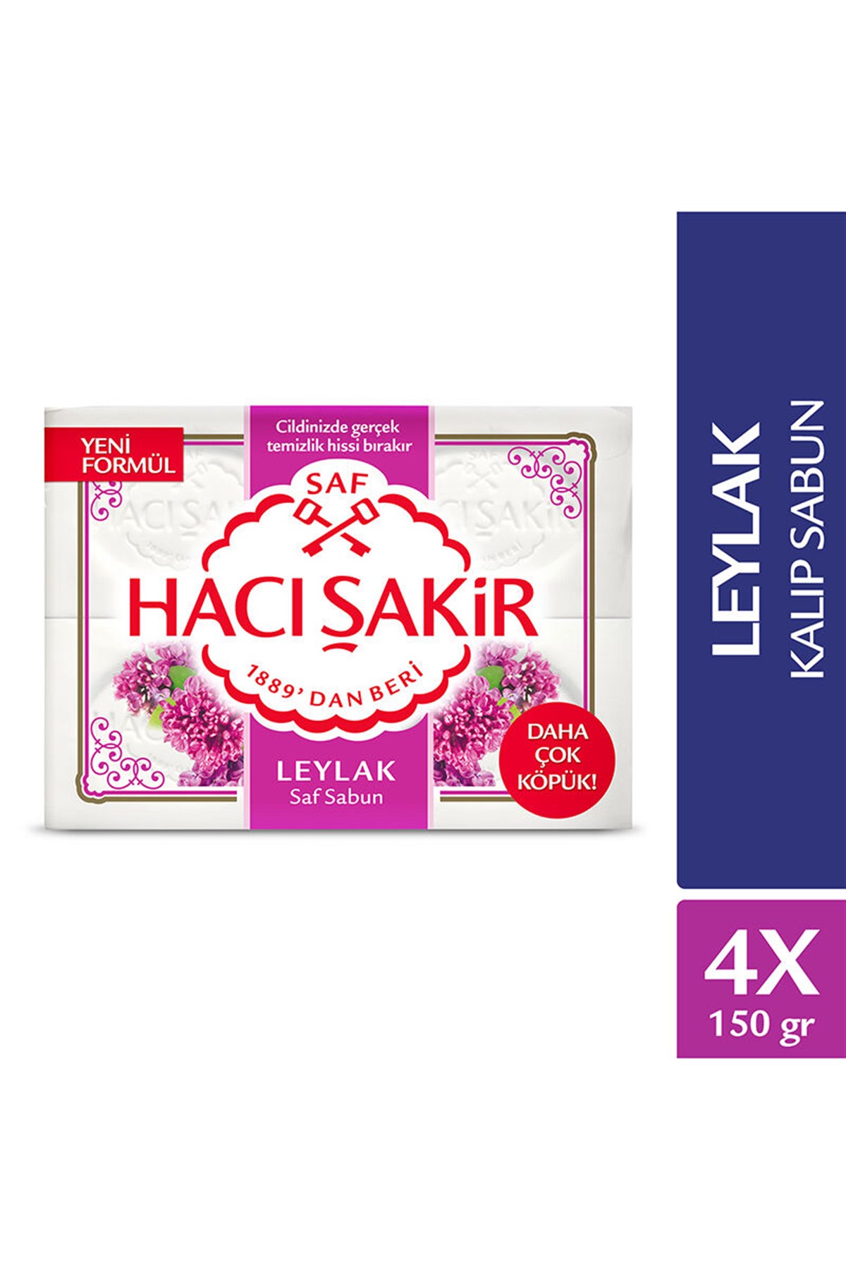 HACI SAKIR SABUN 600GR LEYLAK 4LU