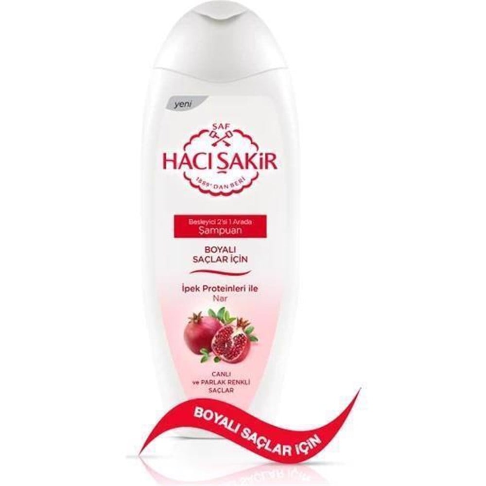 Hacı Şakir Şampuan 500 Ml 2İn1 Nar Boyalı Saçlar