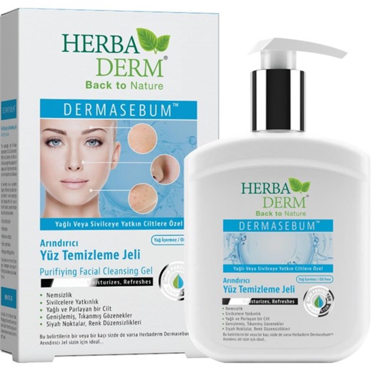 Herba Derm Arındırıcı Yüz Temizleme Jeli 250 Ml