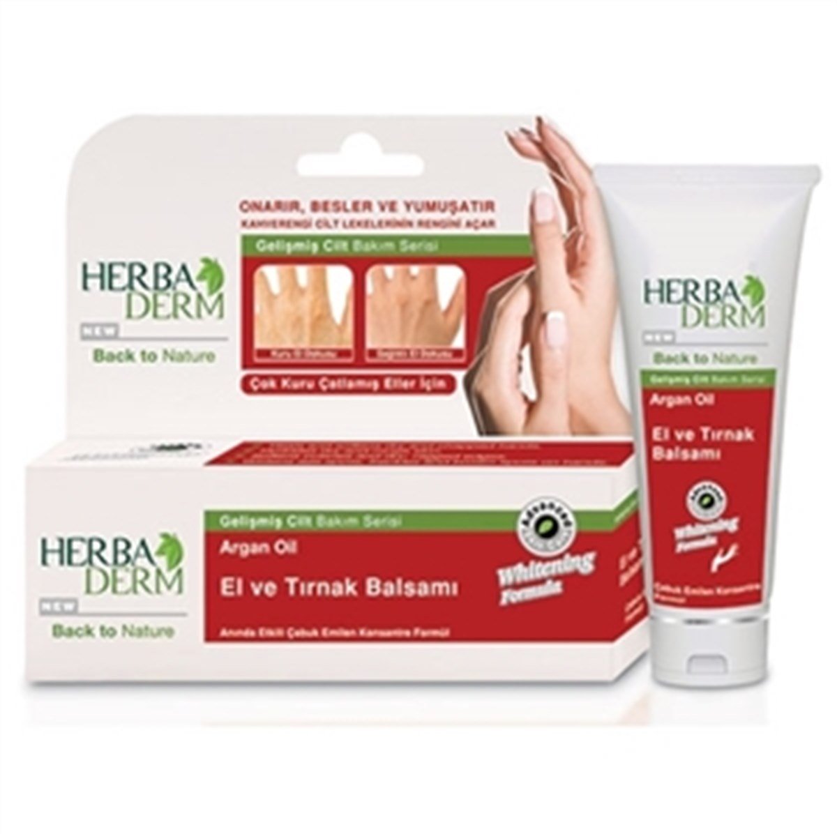 Herba Derm Kahverebgi cilt Lekelerinin Rengini Açar El Kremi 60Ml l 