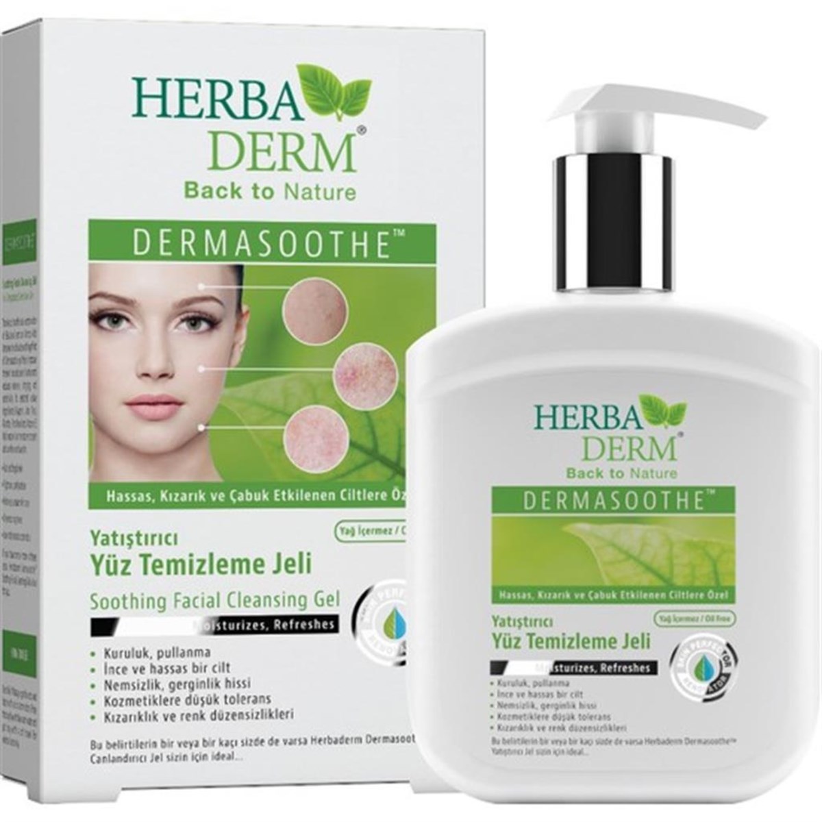 Herba Derm Yatıştırıcı Yüz Temizleme Jeli 250 Ml