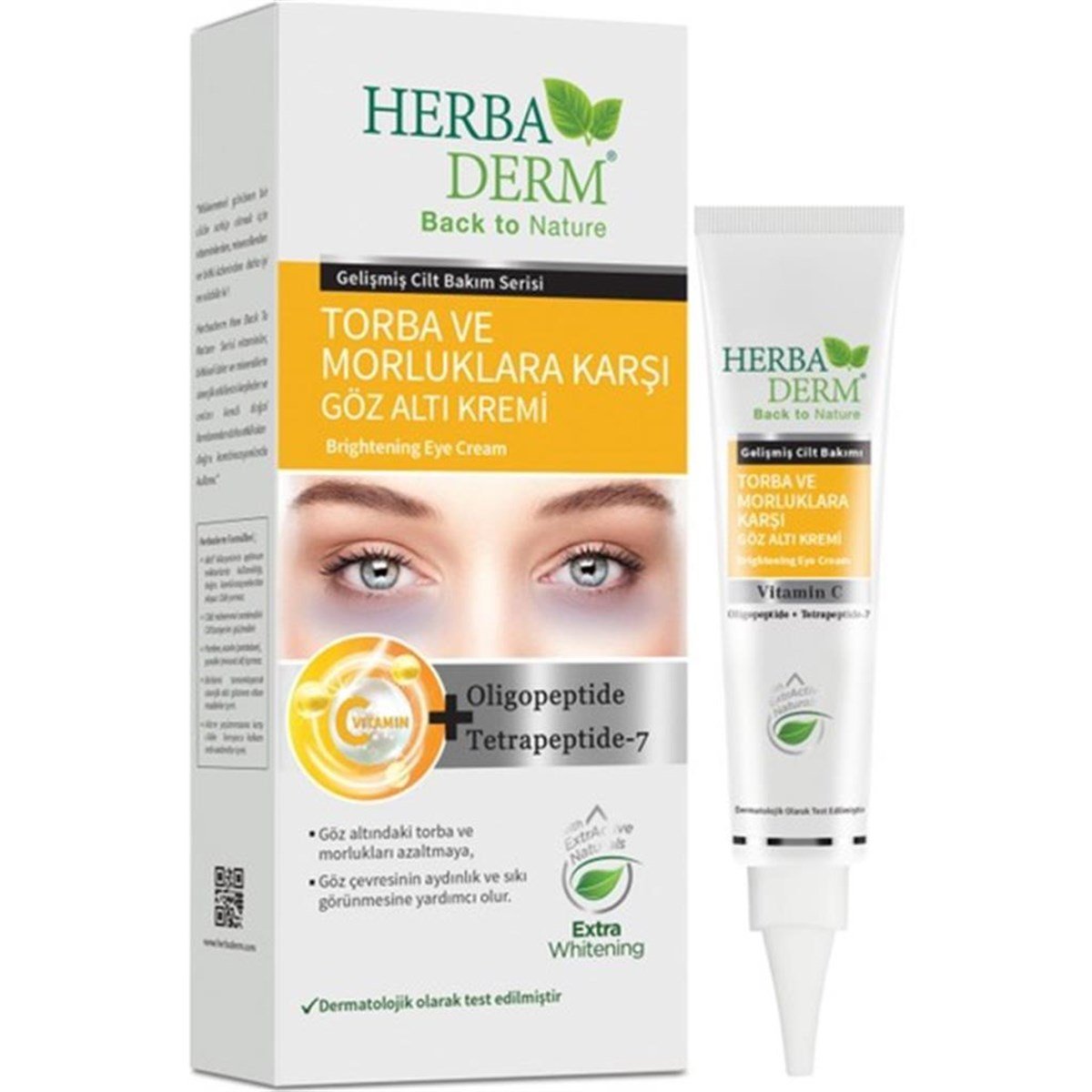 Herbaderm Göz Altı Torba Ve Morluklarına Karşı Krem 15Ml