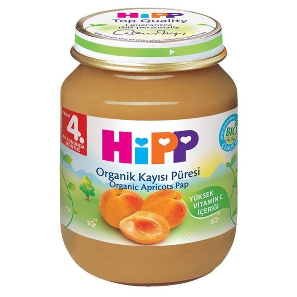 Hipp Organik Kayısı Püresi 125 Gr