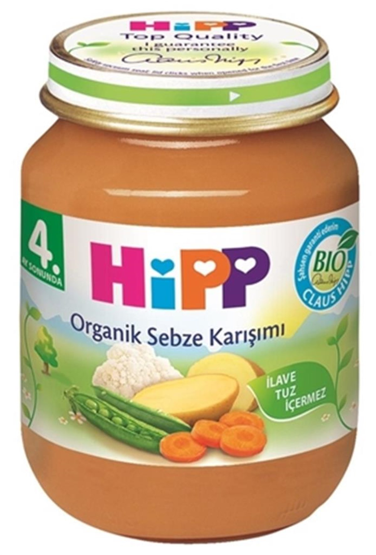 Hipp Organik Sebze Karışımı Kavanoz Maması 125 Gr