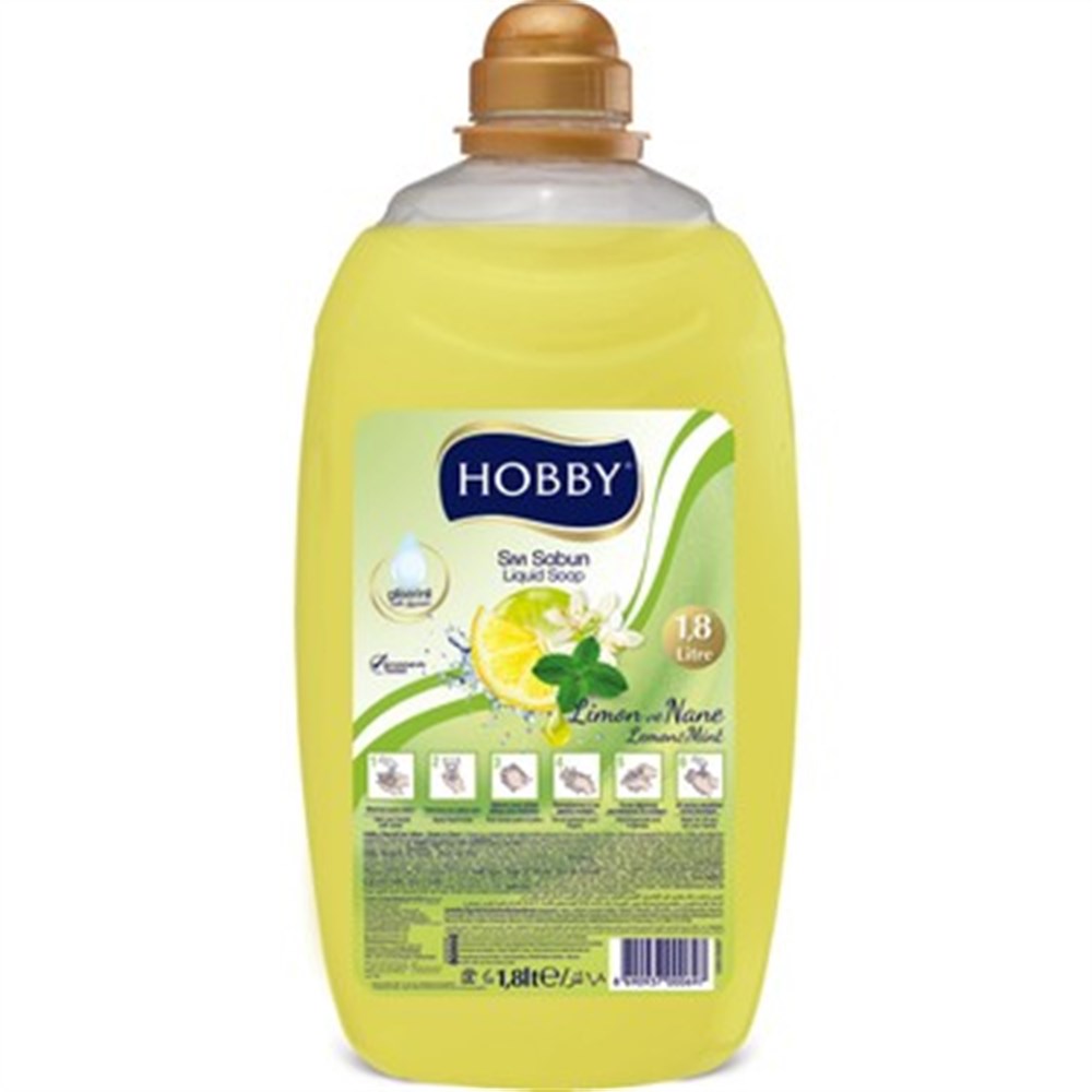 Hobby Sıvı Sabun Limon Ve Nane 1800 Ml