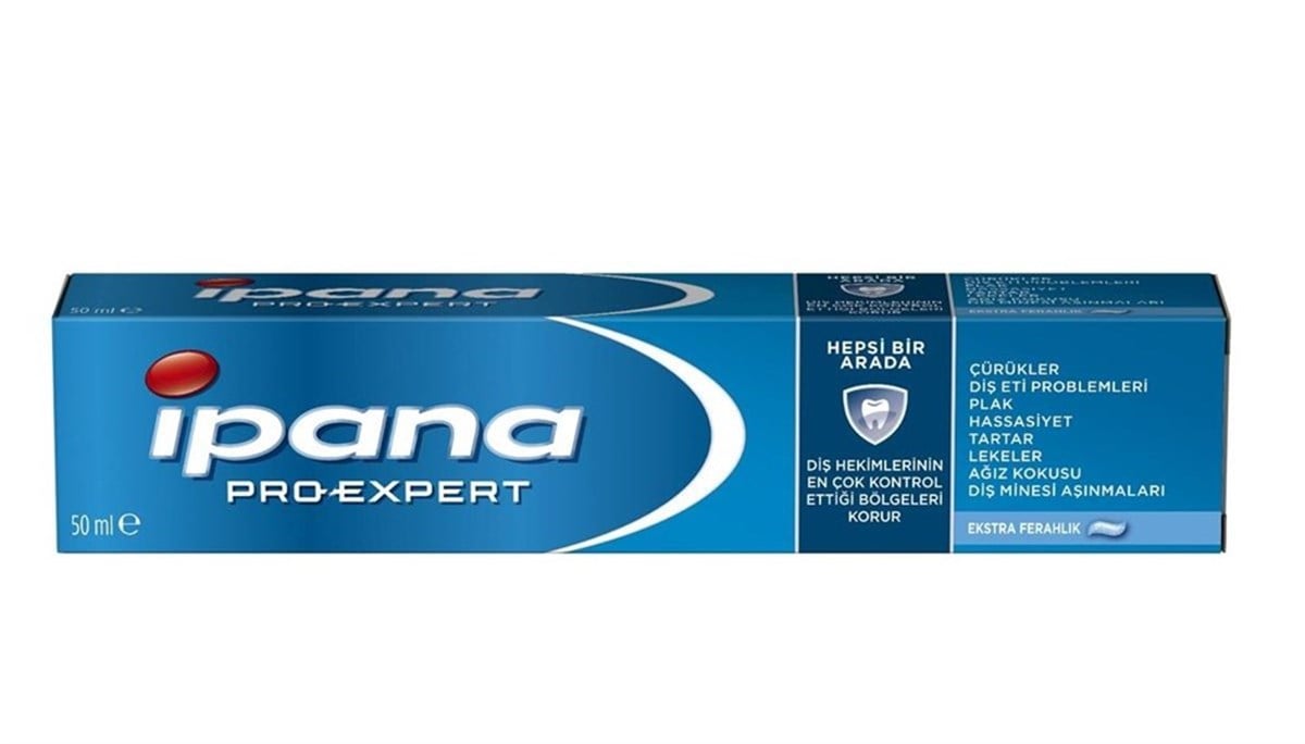 İpana Pro-Expert Diş Macunu Hepsi Bir Arada Ekstra Ferahlık 50 Ml