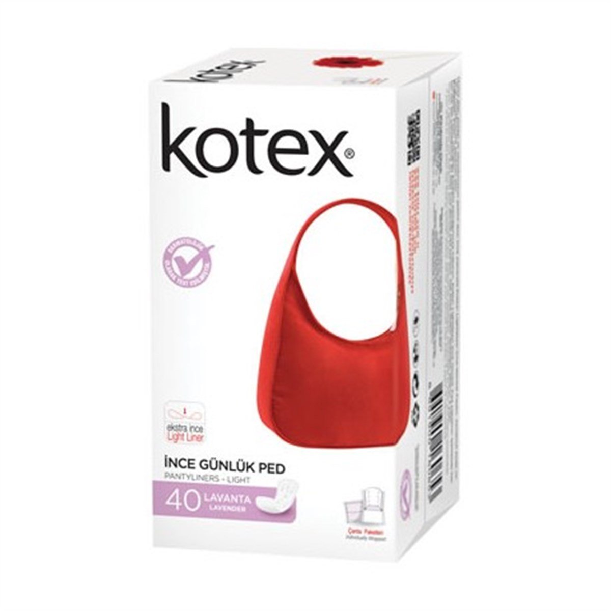 Kotex İnce Günlük Ped Lavanta (40 Adet)