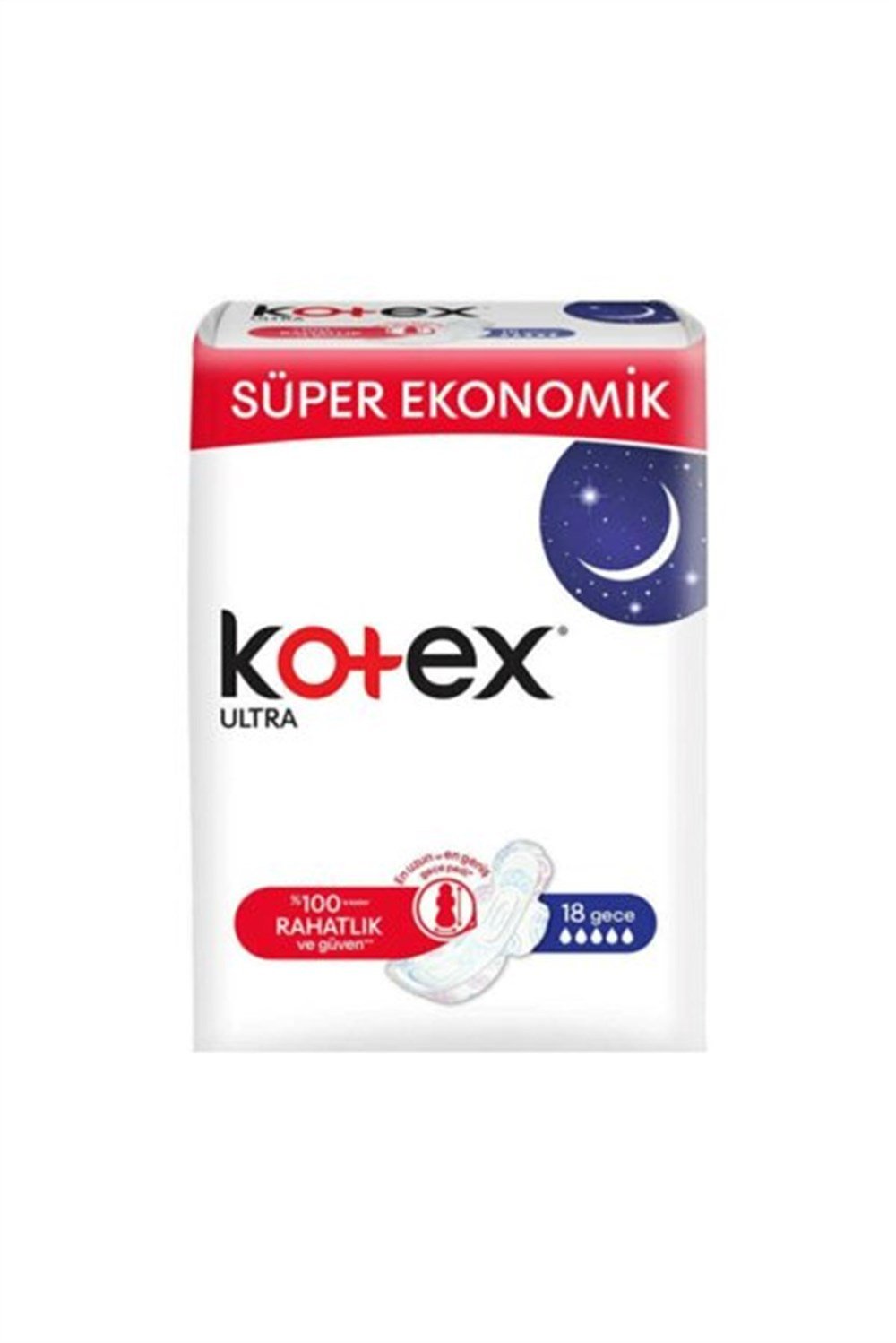 Kotex Ultra Kanatlı Gece 18 Adet