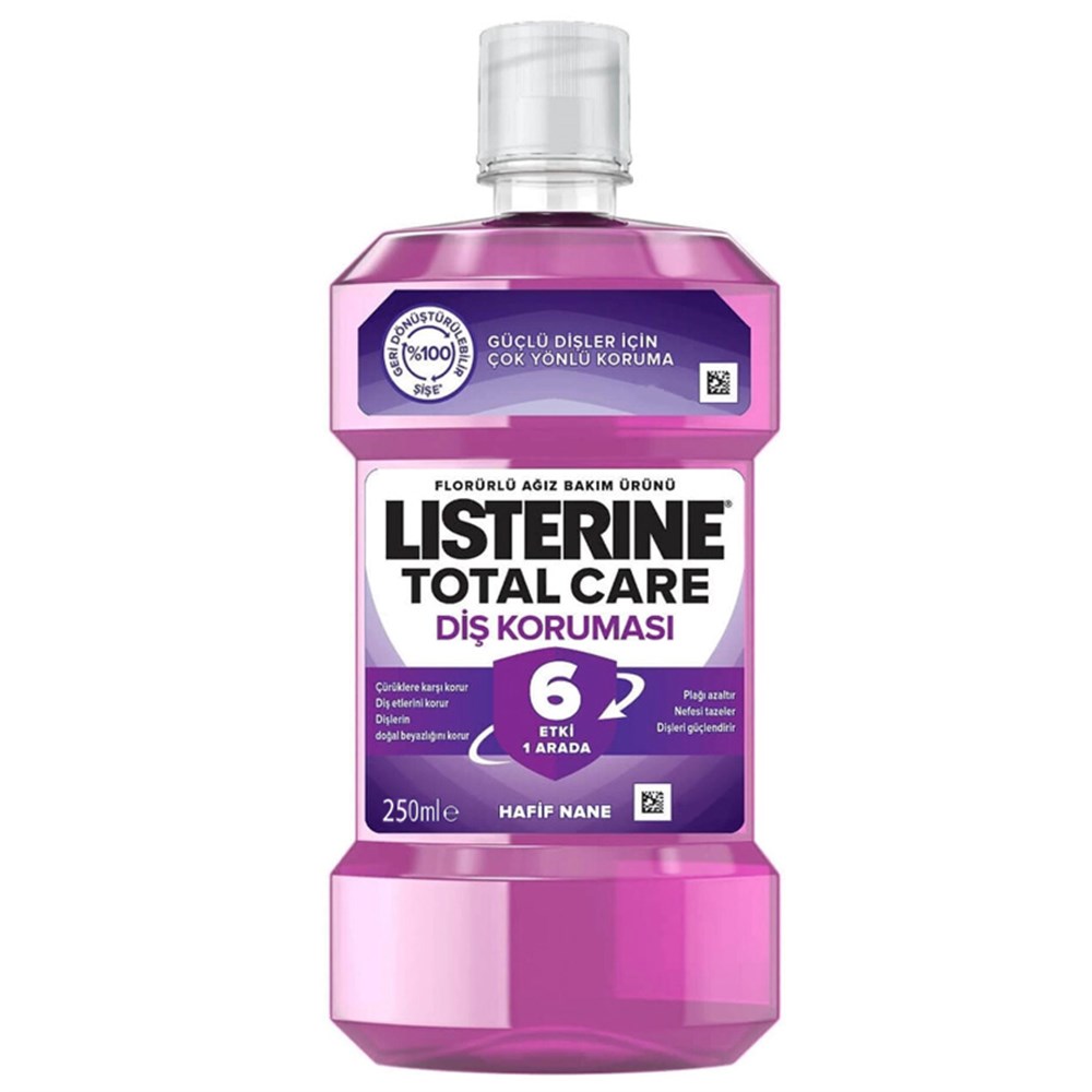 Listerine 250 Ml Total Care Diş Koruması 6 Etki 1 Arada Hafif Nane