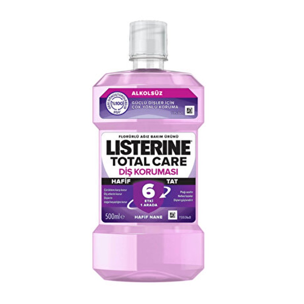 Listerine 500 Ml Total Care Hafif Nane 6 Etki 1 Arada