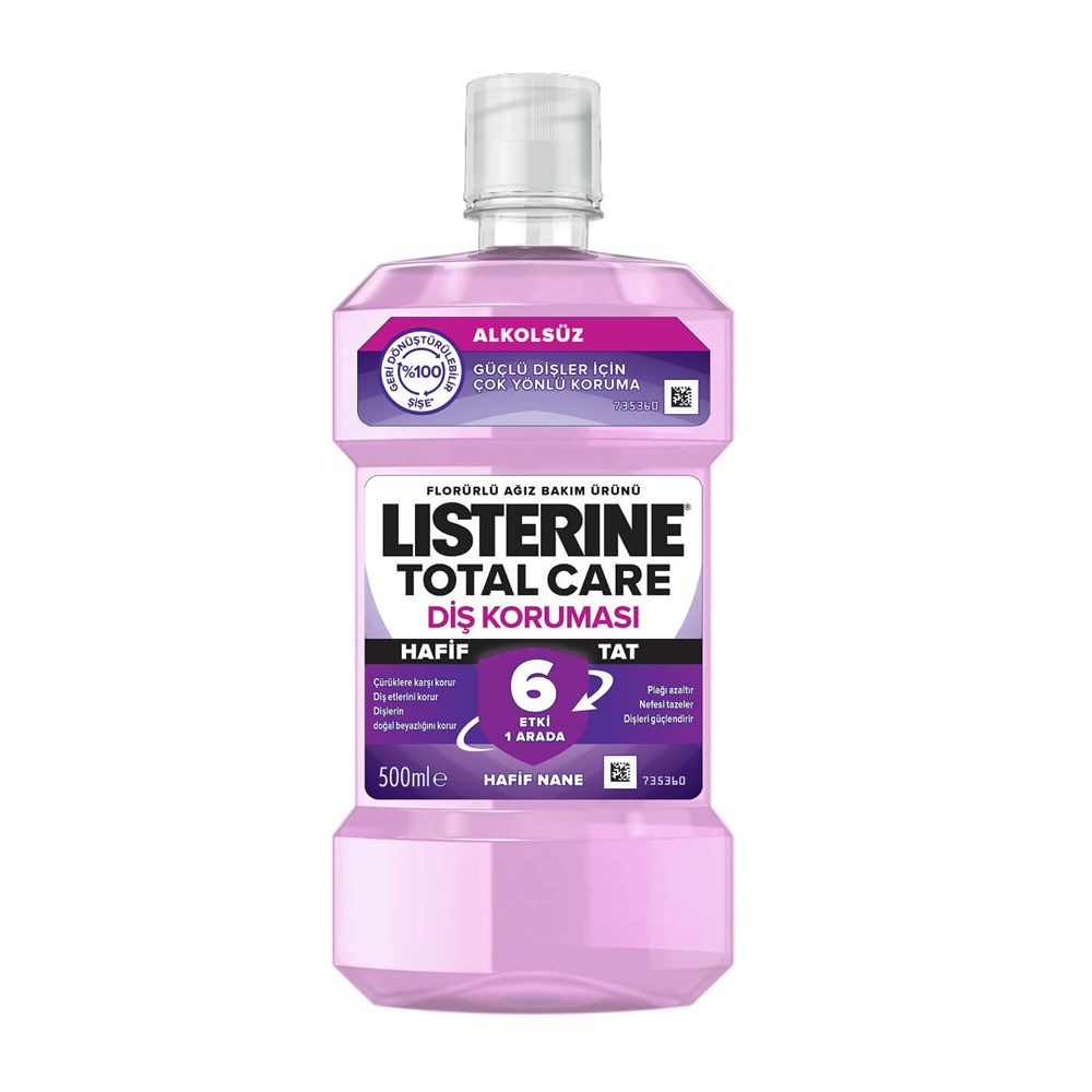 Listerine 500 Ml Total Care Hafif Tat 6 Etki 1 Arada