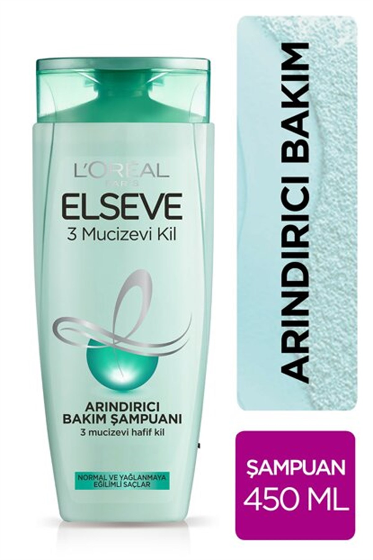Loreal Elseve 3 Mucizevi Kil Arındırıcı Bakım Şampuanı 450 Ml 