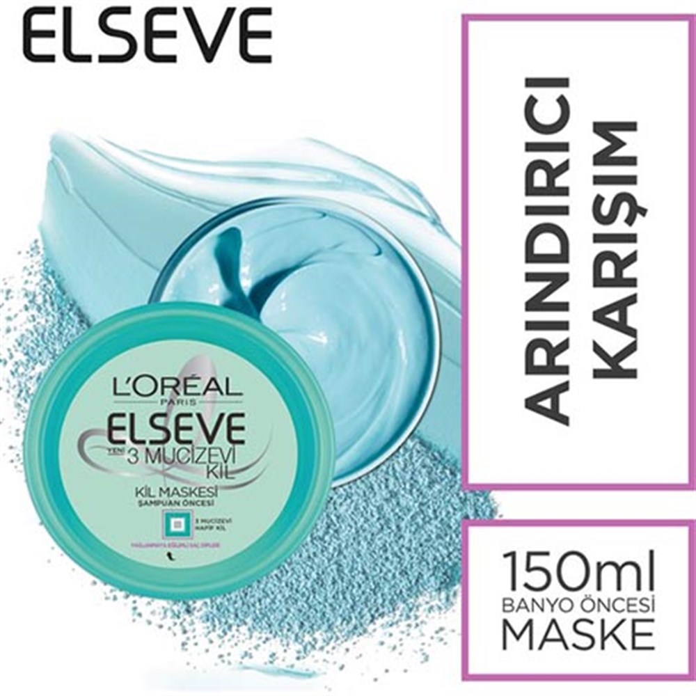 Loreal Elseve 3 Mucizevi Kil Maskesi 150 Ml