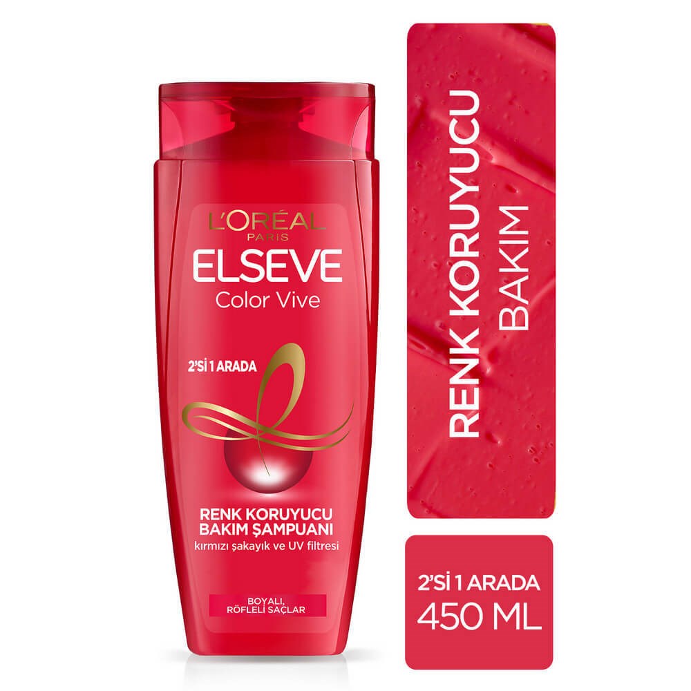 Loreal Elseve Colorvive 2'si 1 Arada Renk Koruyucu Şampuan 450 Ml