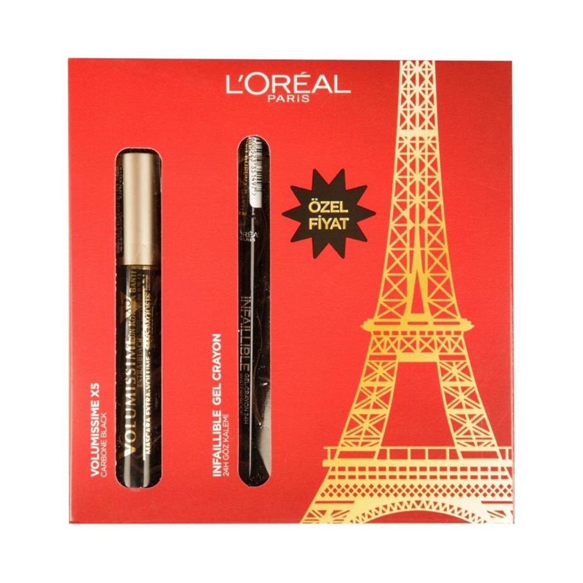 LOREAL MU MASCARA VOLUMISSIME EXTRA BLACK SET